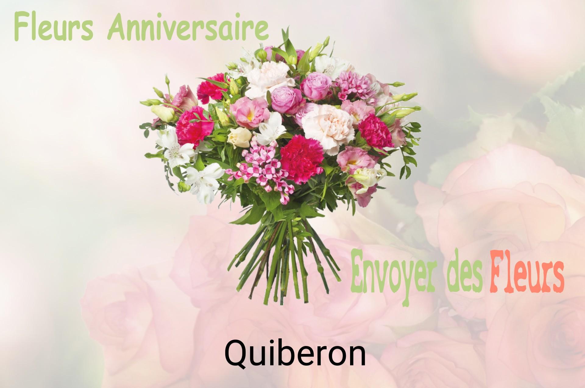 Bouquet de fleurs d’anniversaire livré à Quiberon